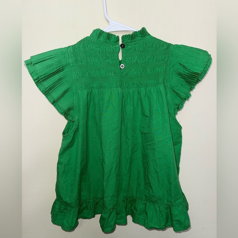 Love The Label Poppy Top in Kelly Green $175 Size Small - Picture 10 of 11